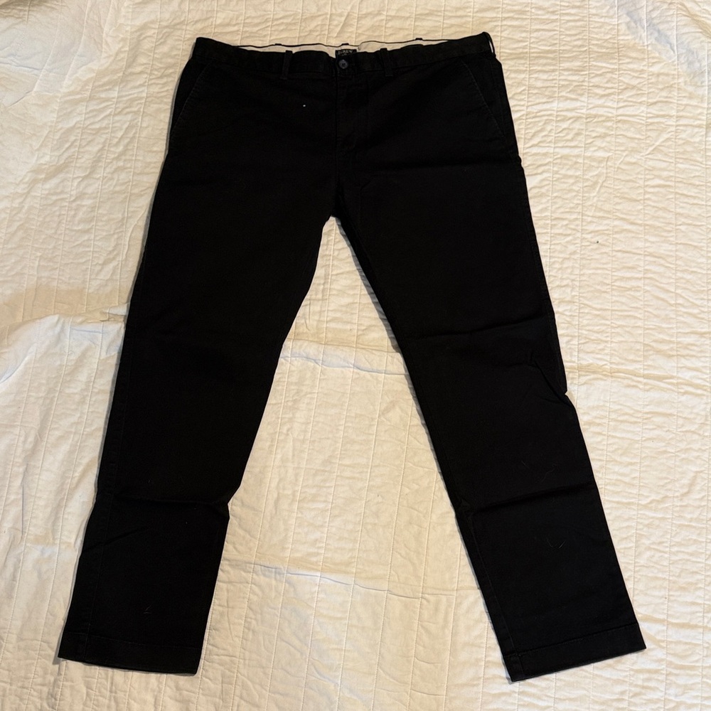 J. Crew Black Slim Chinos